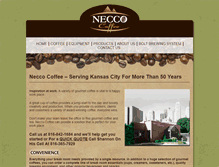 Tablet Screenshot of neccocoffee.com